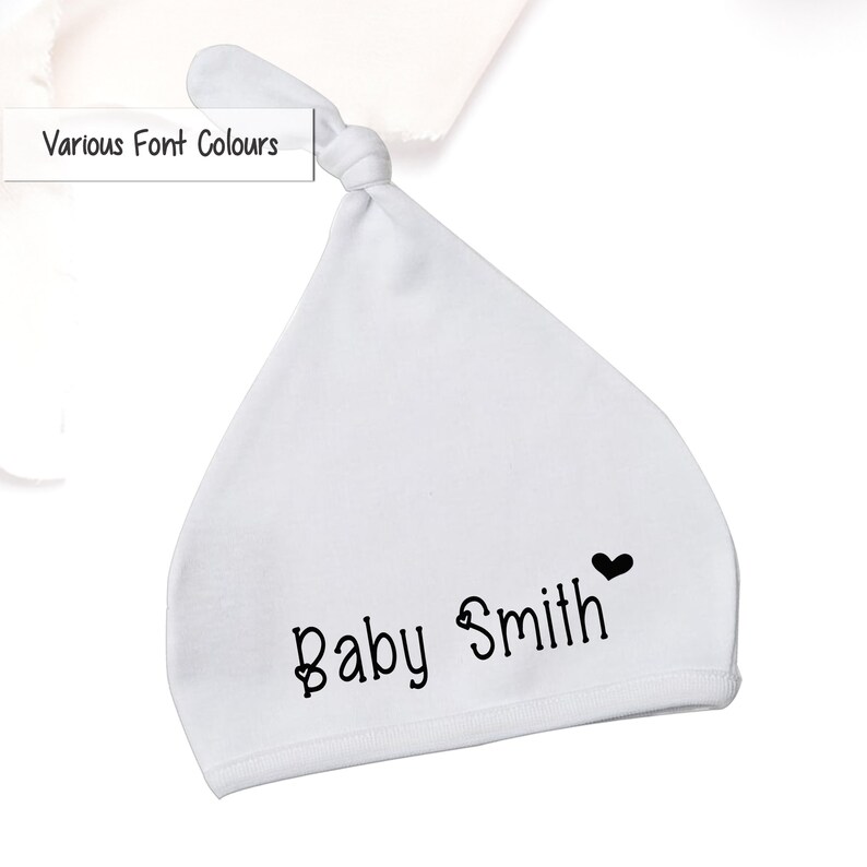personalised baby hat