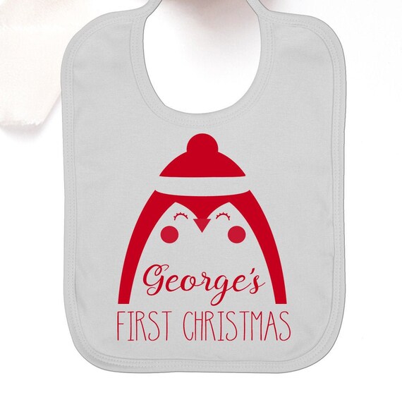 first christmas dinner bib