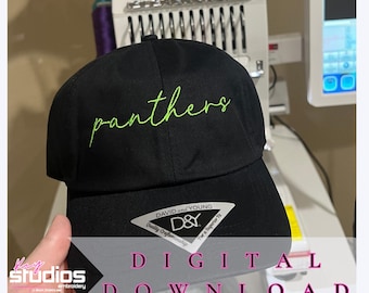 Panther Hut Stickdatei