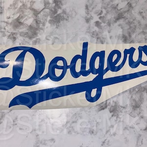 Blue Dodgers Vinyl Decal Sticker – Waterproof Car Window & Laptop Sticker – LA Dodgers Baseball Fan Gift