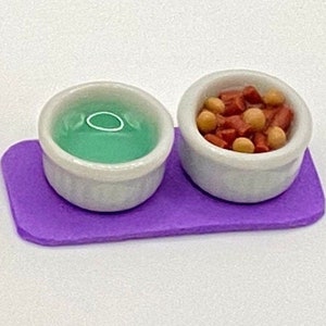 1:12 Dog or Cat Food Set