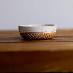 Handcarved Ramekin – ramekin-ceramic dish - ceramic cookware- salt cellar- small bowl