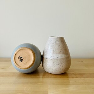 Criss-Cross Bud Vase - Wide Bottom - Handmade Ceramic Vase- Color Options