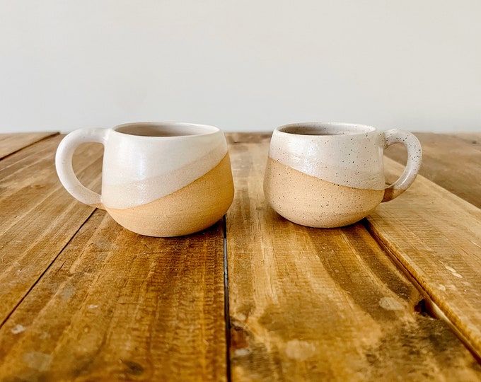 Round-Bottom Espresso Mug - Handmade Ceramic Kitchenware - Style Options