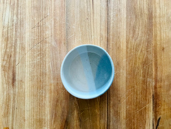 rounded blue ramekins- small sauce bowls- blues- limited edition- handmade