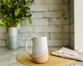 Tall Round-Bottom Mug -16 ounces - Handmade Ceramic Coffee Mug