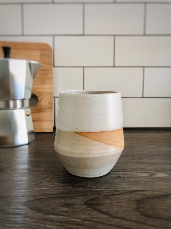 angular tumbler- juice or coffee - Coffee cup- mug- handmade kitchen decor