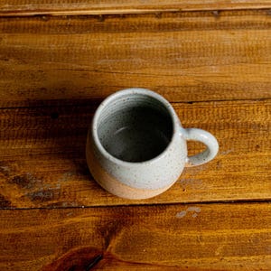 Round-Bottom Espresso Mug - handmade small coffee cups-Unique Stoneware Kitchenware- 4oz image 8