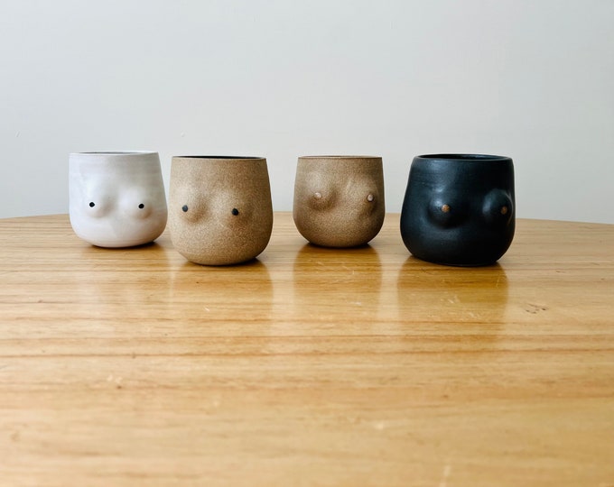 Boob Cup - Handmade Ceramic - Color Options