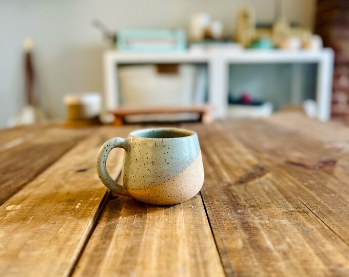 Handmade Ceramic Round-Bottom Espresso Mug - Unique Stoneware Kitchenware - Multiple Styles Available