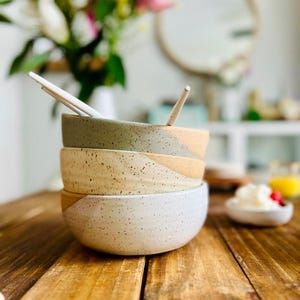 Handmade wide bowl– wide bottom ceramic bowl- ceramic cookware- rice bowl-