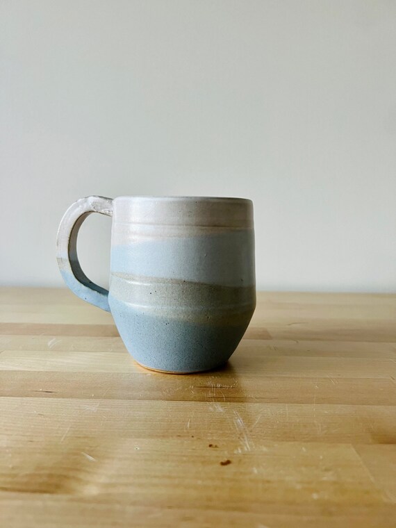 blues Cross cross angled mugs - blue coffee mugs- limited edition
