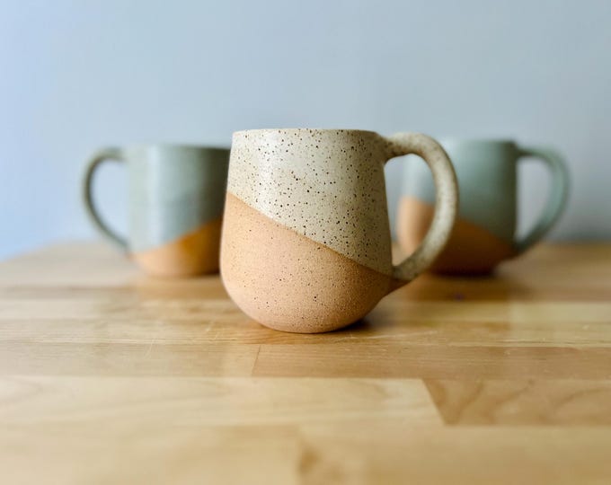 Round Bottom Mugs - Handmade Ceramic Kitchenware - Color Options