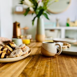 Round-Bottom Espresso Mug - handmade small coffee cups-Unique Stoneware Kitchenware- 4oz image 9