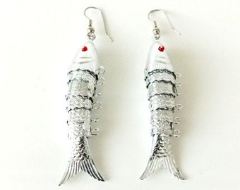 Boucles D'oreilles Clips Oversize TAM TAM Vintage Années 1990 - Couleur Bronze, En Alliage - Occasion