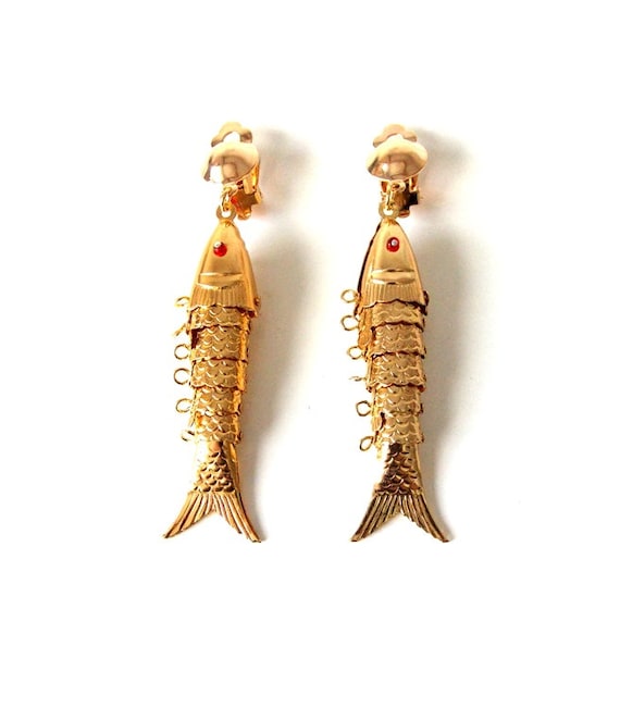 Etsy online fish earrings