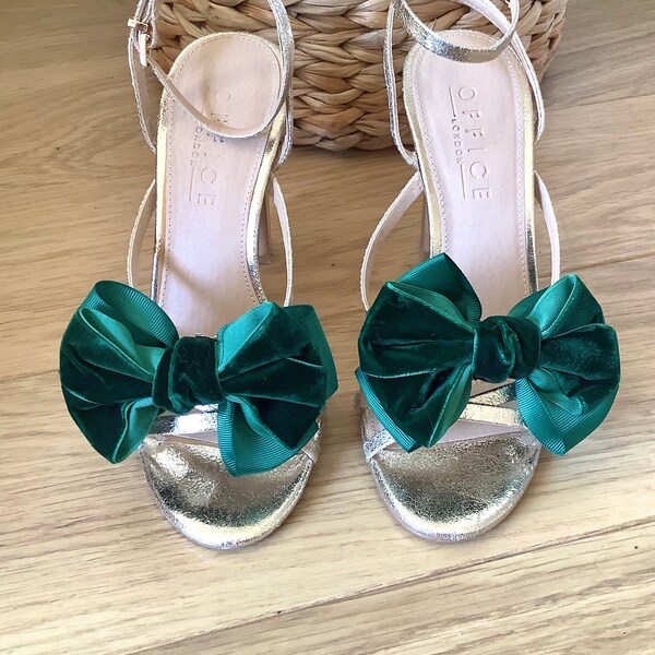 Green Shoe Clips Etsy