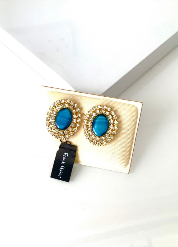Frank usher clip on earrings clearance