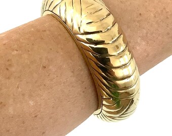 Chunky Vintage Indian Brass Bangle