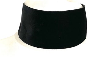 Black Velvet Extra Wide Handmade Choker