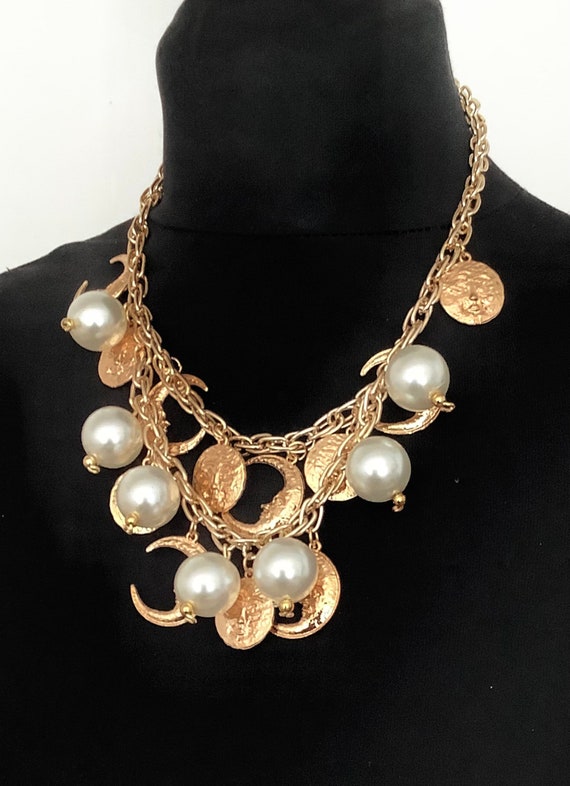 Gold Plated Statement Necklace Bohemian Chunky Statement Necklaces Long  Chain Uk Trend Coin Pendant Three Layer Necklace From Cecmic, $2.02 |  DHgate.Com