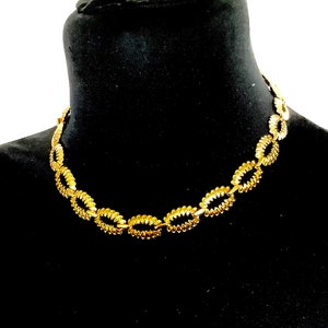 Vintage 90’s Gold Ornate Chain Link Necklace
