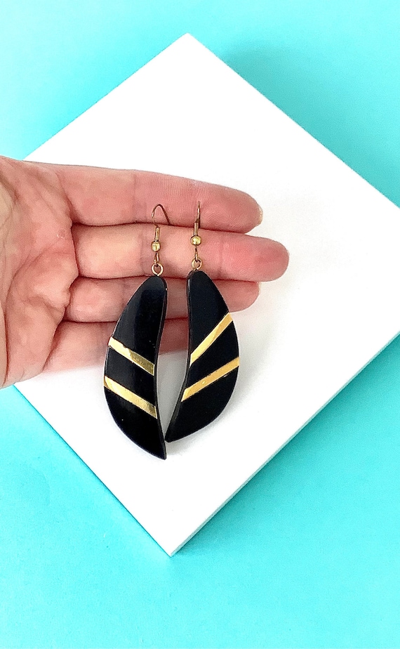 Boucles d'Oreilles Jais XIXe – Benoit Joaillier