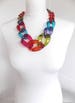 Chunky Multi-Coloured Acrylic Chain Statement Necklace 