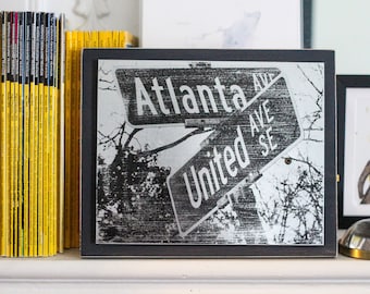 Steel and Wood Image Transfer Atlanta United Art, UTD Game Room Art, Atlanta Game Room Art, Atlanta Masquline Decor