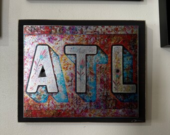 Atlanta Floral Steel Wall Art, Unique and Handmade in Atlanta