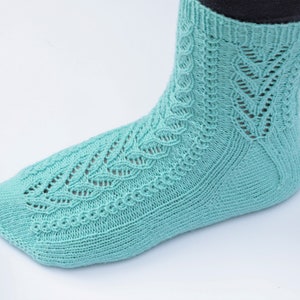 Knitting Pattern for "Good Cup of Coffee Socks" as pdf download