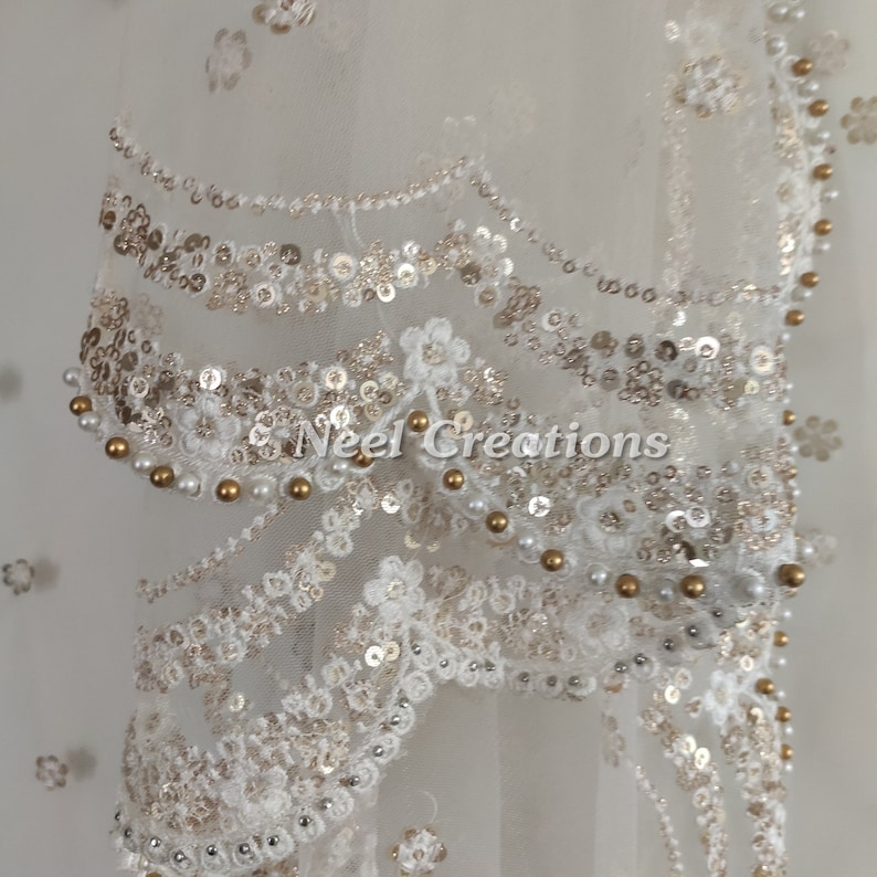 white Bridal Indian Wedding Dupatta long net embroidered scarf Punjabi dress dupattas embroidery for festival chunni lehenga stole