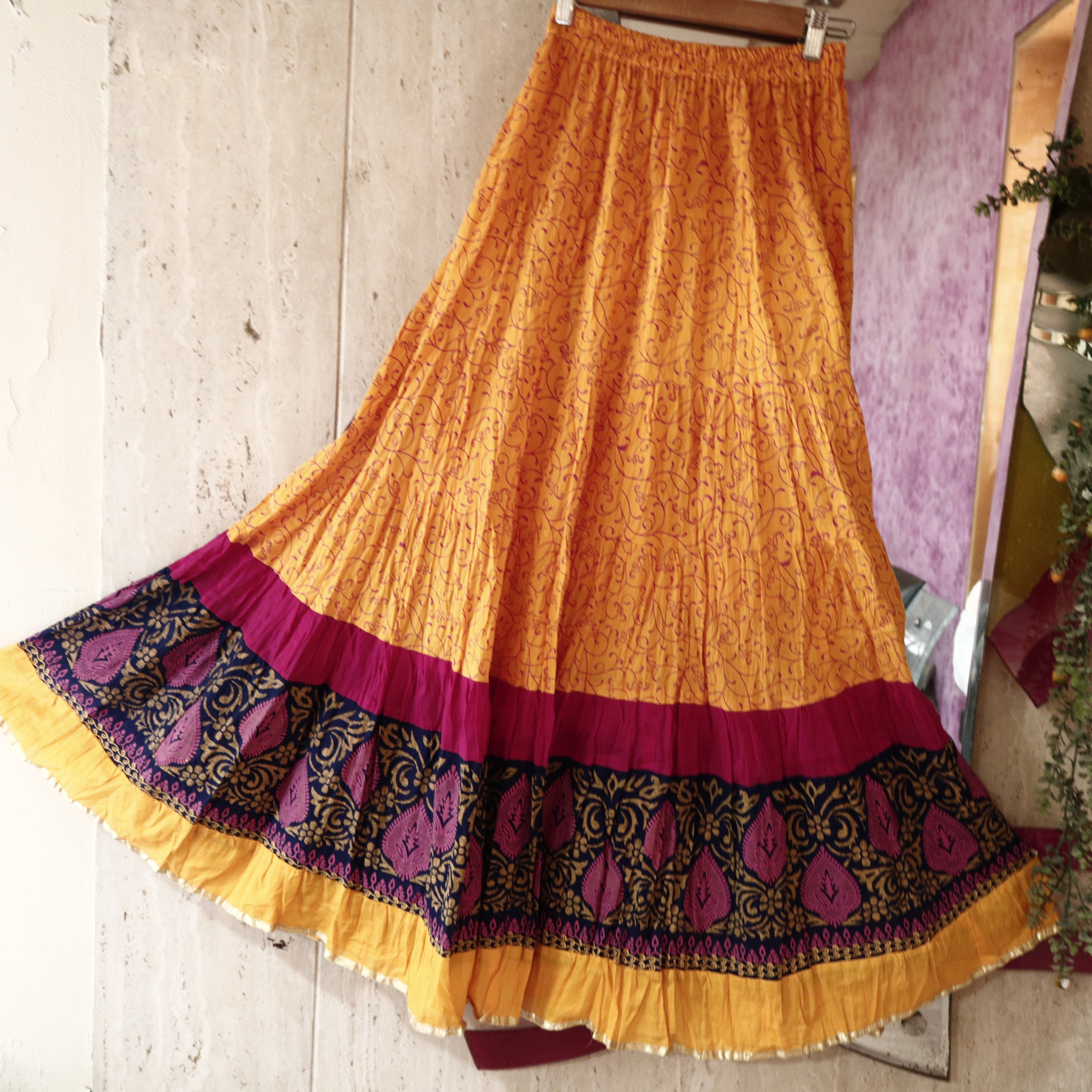 Pin by Drisya R on kalamkari | Pink skirt outfits, Long skirt outfits, Long  skirt and top