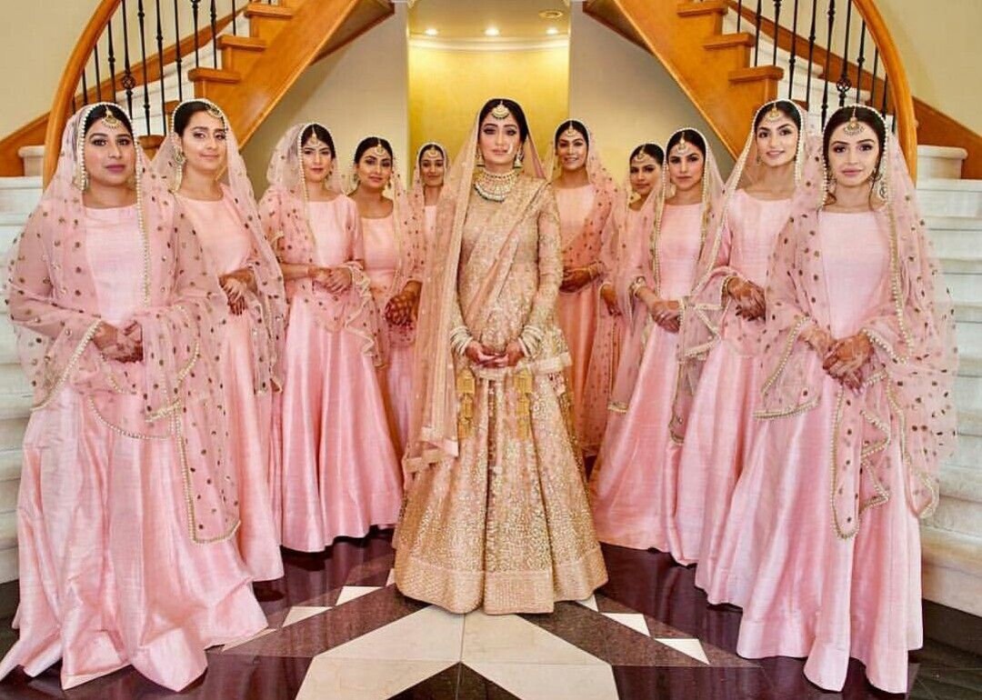 Indian Bridesmaids Lehenga Choli Dupatta. Dresses for Women for Indian Functions Bridesmaid Lehengas Wedding Dress Flower Girls Etsy