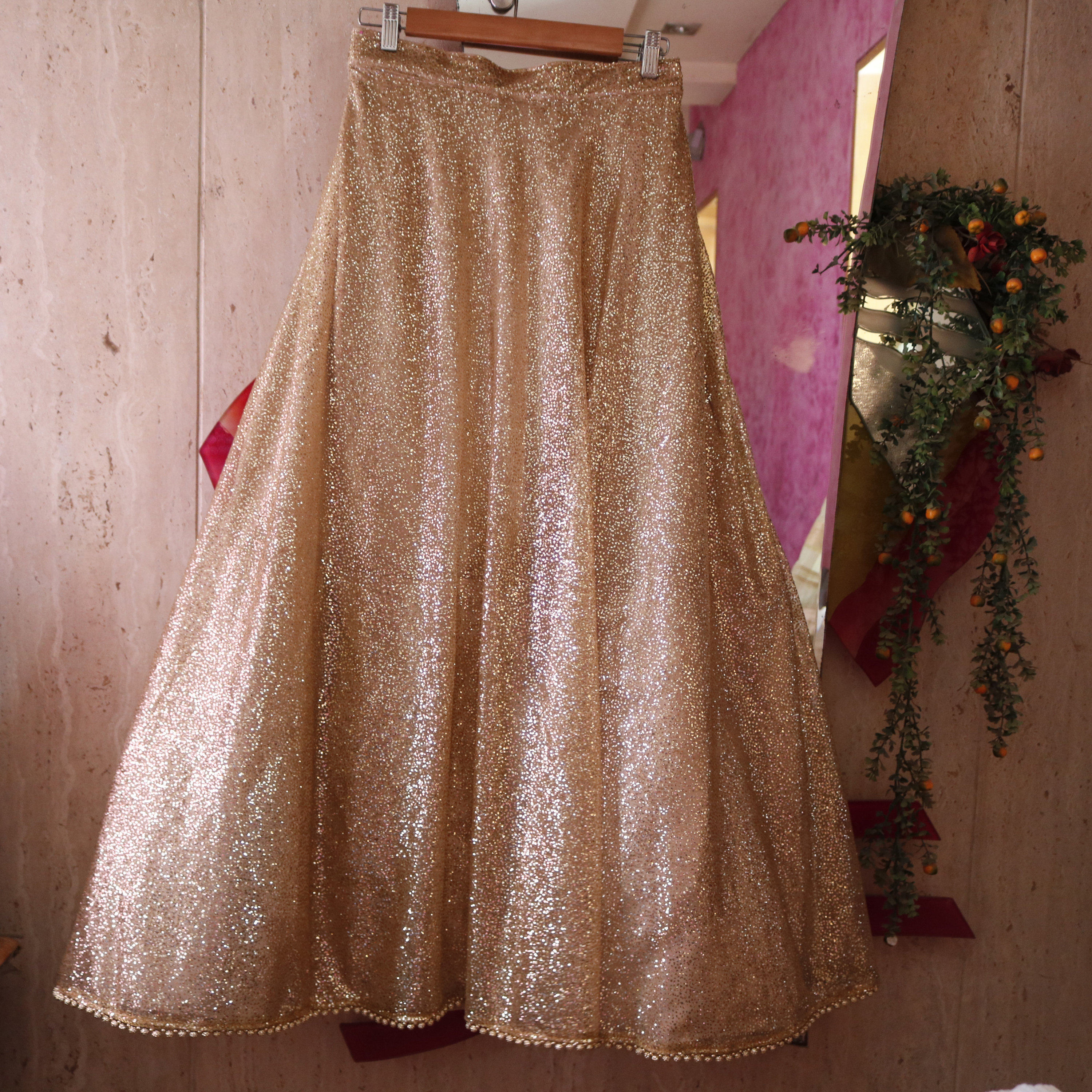 Golden Glamour Artisanal Lehenga