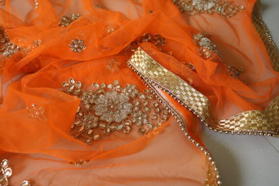 Indian Dupatta Dupatta for Wedding Fancy embroidered scarf | Etsy