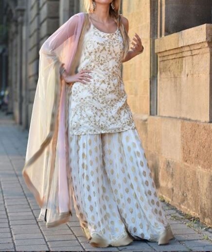 kurti tops for palazzo pants