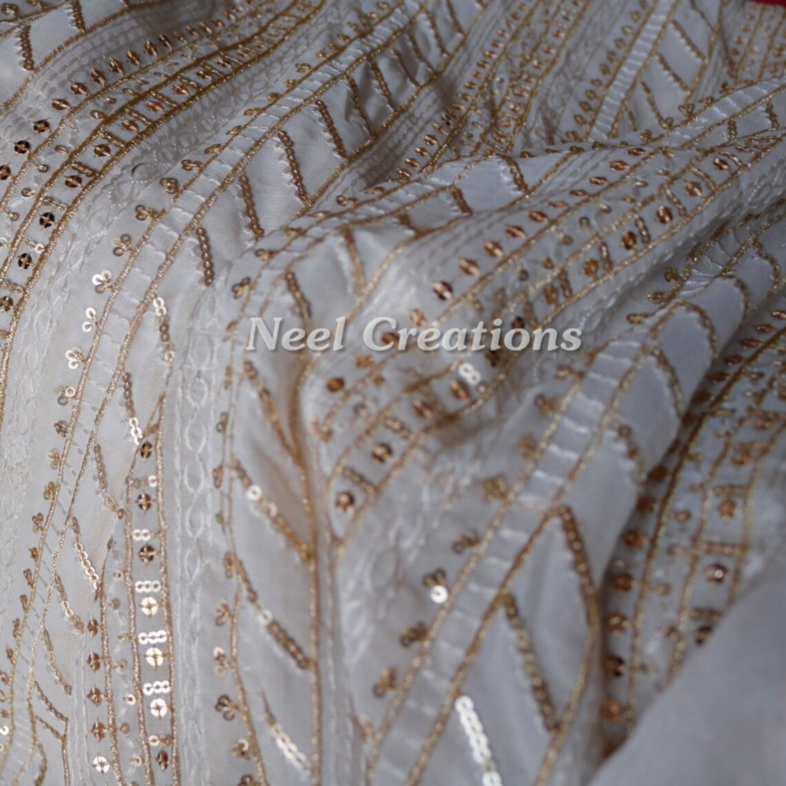 Ivory Double Georgette Primadonna