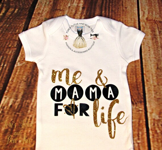 Me and Mama For Life Onesie. Mother and Daughter Onesie. Girls Etsy