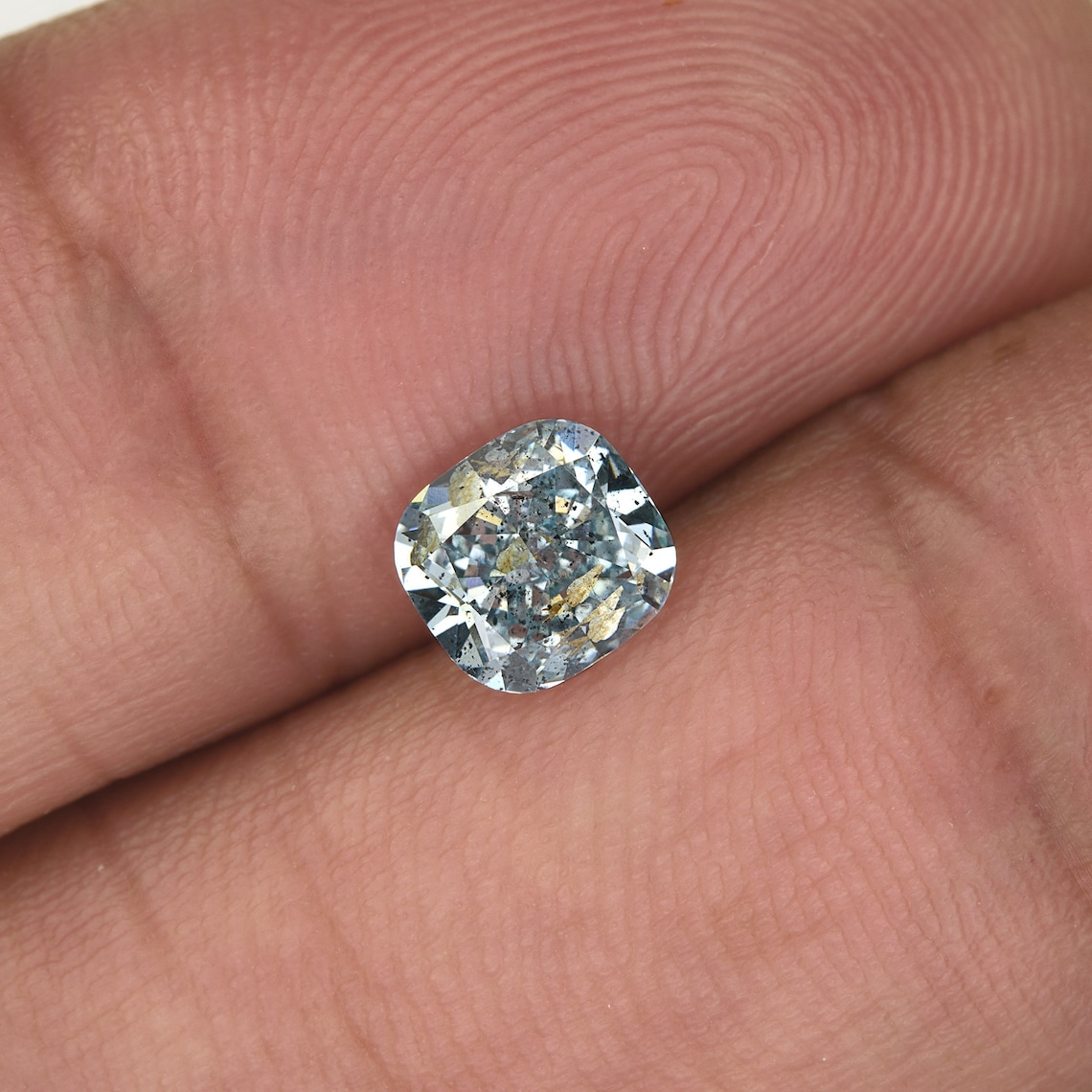 Natural Loose Blue Diamond EGL Certified Untreated Cushion Etsy