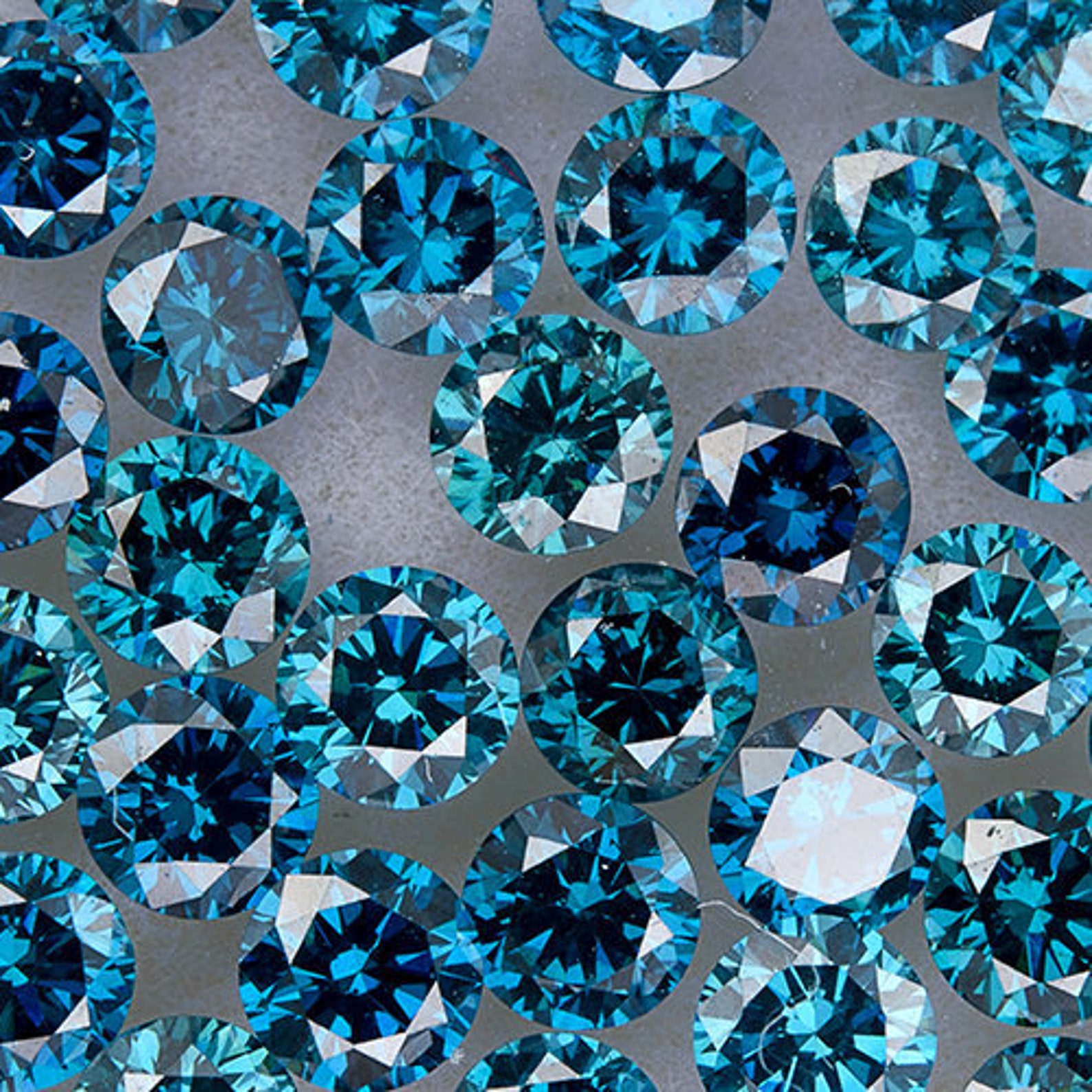 Loose Natural Blue Diamonds 1 Ct.Size 1.62.6mmVSSI Round Etsy