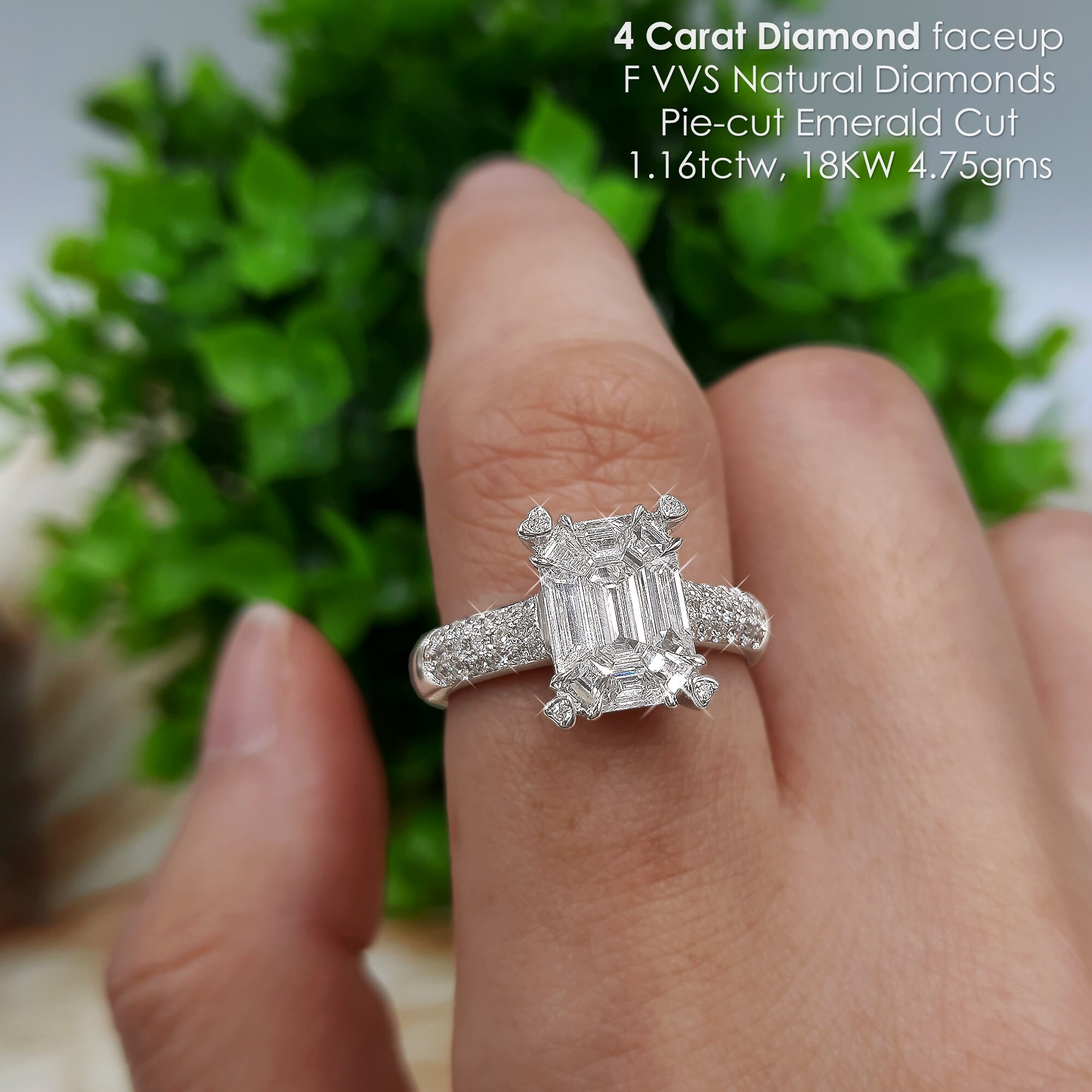 Buy Pie Cut Diamond Ring Online In India India