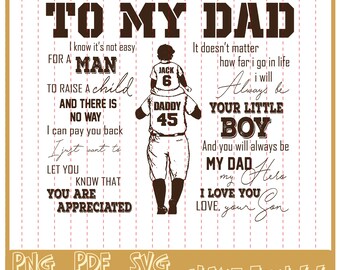 Download Father Son Baseball Etsy