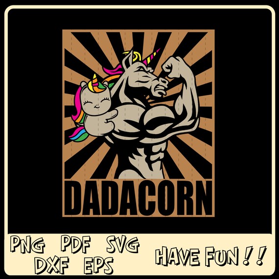 Download Dadacorn Svg Daddy Unicorn Svg Unicorn Dad Svg Etsy
