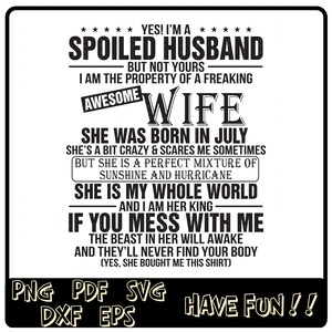 Free Free 261 Spoiled Husband Svg SVG PNG EPS DXF File