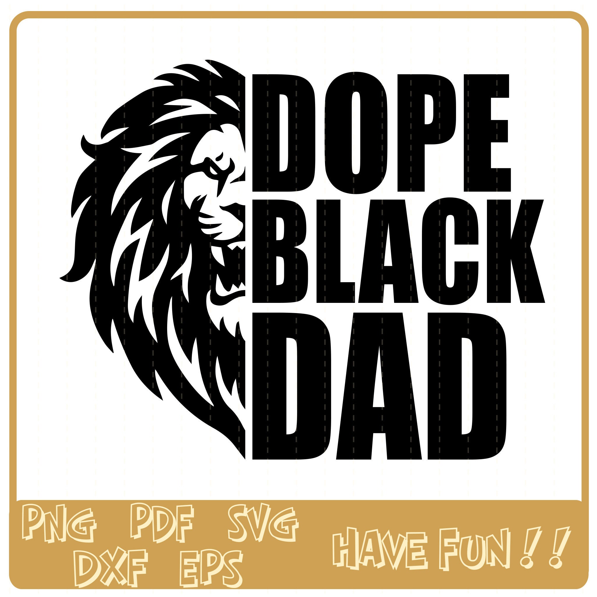 Download Dope Black Dad SVG Black Dad SVG Black Lives Matter SVG | Etsy