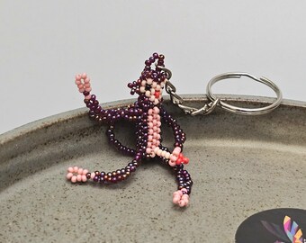 Bachelorette Schlüsselanhänger, lustiges Geschenk, Partygeschenk, Huichol Schlüsselanhänger, Indigen Made, Affe Schlüsselanhänger, Junggesellinnenabschied | Biulu Artisan-Boutique