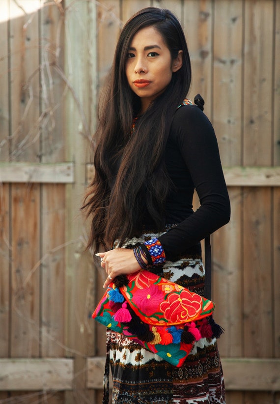 Peyote Statement Bracelet, Mexican Style Boho Bracelet, Bold Beaded Bracelet, Beaded Jewelry, Huichol Bracelet, Blue Peyote Bracelet