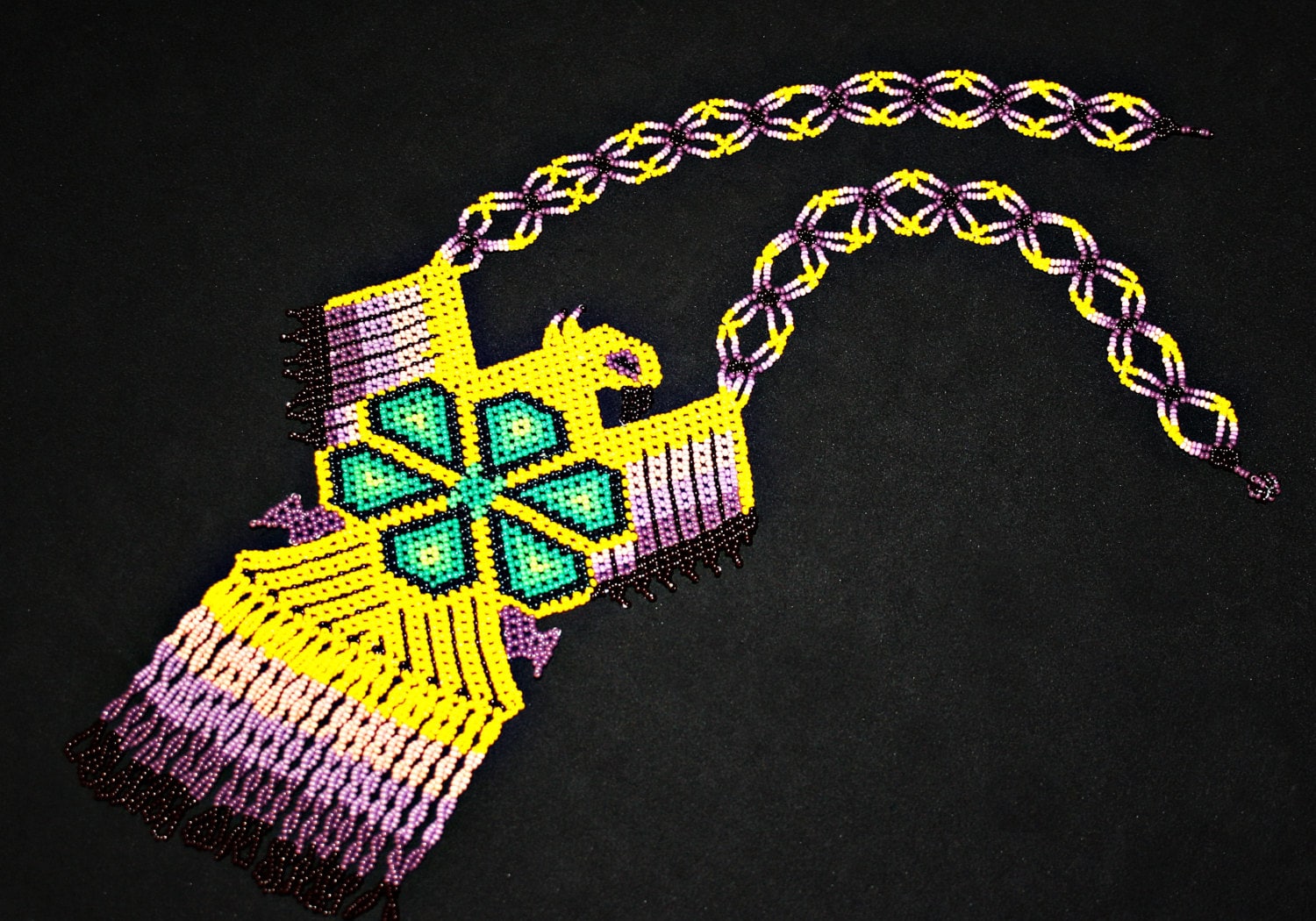 Native american beaded cross necklace store