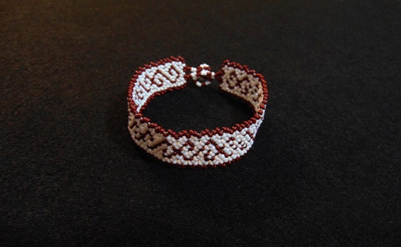 Native American Style Bracelet, Huichol Bracelet, Mexican Jewelry, Boho Beaded Bracelet, Hypoallergenic Jewelry, Small Bracelet